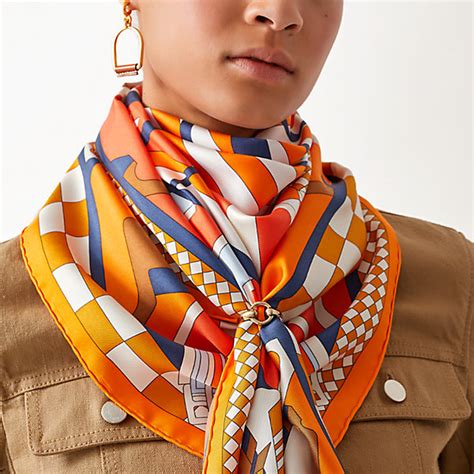 hermes scarf tutorial|hermès scarf how to wear.